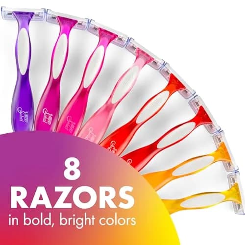 BIC Soleil 3 Colors Womens Disposable 3-Blade Razors, 8-Pack, Smooth | Travel-Friendly Bikini Razor with Aloe & Vitamin E thumbnail 2