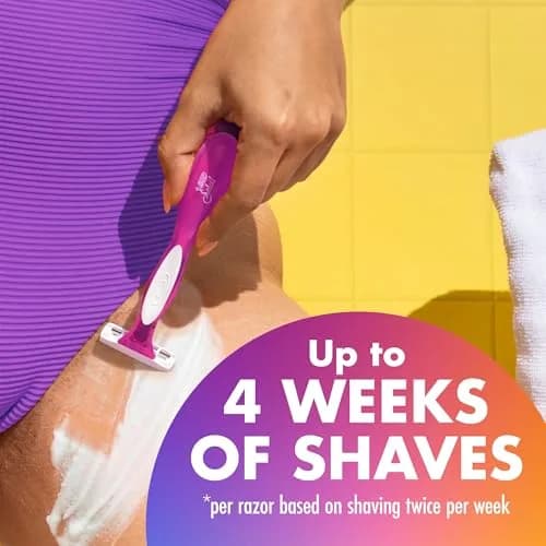BIC Soleil 3 Colors Womens Disposable 3-Blade Razors, 8-Pack, Smooth | Travel-Friendly Bikini Razor with Aloe & Vitamin E thumbnail 3
