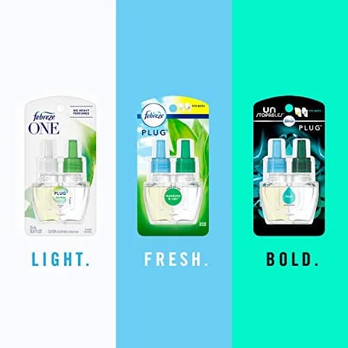 Febreze Plug in Air Freshener Morning & Dew Scented Oil Refill 52ml (1.74 Fl Oz), Pack of 2 | Continuous Odor Fighting for Indian Homes thumbnail 6