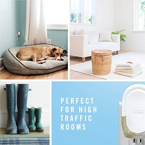 Febreze Plug in Air Freshener Morning & Dew Scented Oil Refill 52ml (1.74 Fl Oz), Pack of 2 | Continuous Odor Fighting for Indian Homes thumbnail 3