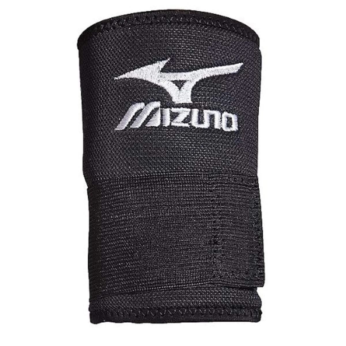Mizuno 5 Inch Powerlock Wristband (Black) | Durable, Washable Support for Athletes — Black