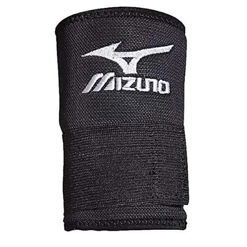 Mizuno 5 Inch Powerlock Wristband (Black) | Durable, Washable Support for Athletes thumbnail 1