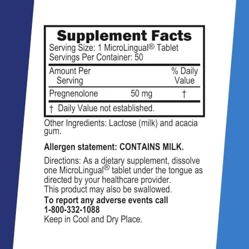 Superior Source Pregnenolone 50 mg | Sublingual Tablets for Hormone & Brain Support, 50 Count thumbnail 2