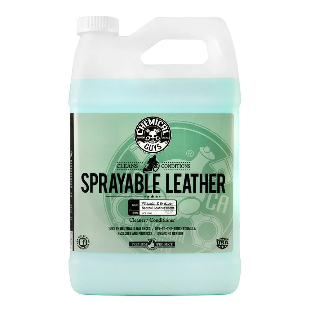 Chemical Guys Sprayable Leather Cleaner and Conditioner with Nonsense All Surface Cleaner, 473ml (16 fl oz) | pH Balanced Formula — 128 Fl Oz / Cleaner