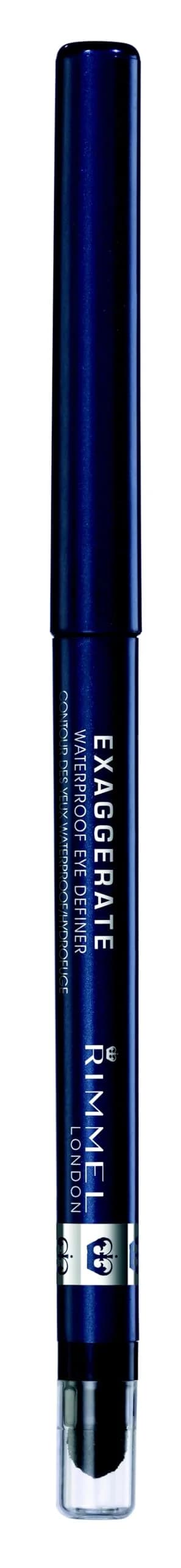 Rimmel London Exaggerate Waterproof Eye Definer Pencil - Deep Ocean 0.28g (0.01oz) | Built-in Smudger & Sharpener - view 2