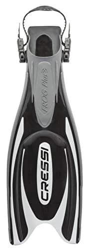 CressiFins, Black/Silver, XS/S | US Man 3-6 | US Lady 4-7 | EU 35/38 | Open-Heel Dive Fins with Channeling Power thumbnail 4