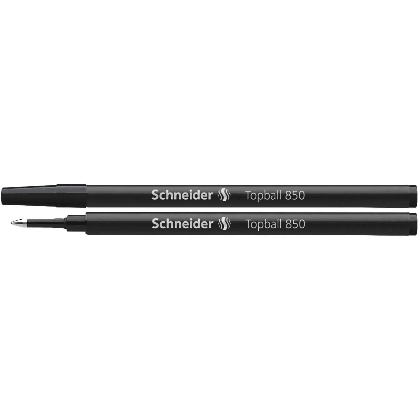 Schneider Topball 850 Rollerball Refill 0.5 mm Black Ink (10-Pack) | Smooth Ink Flow for Daily Writing - main product image