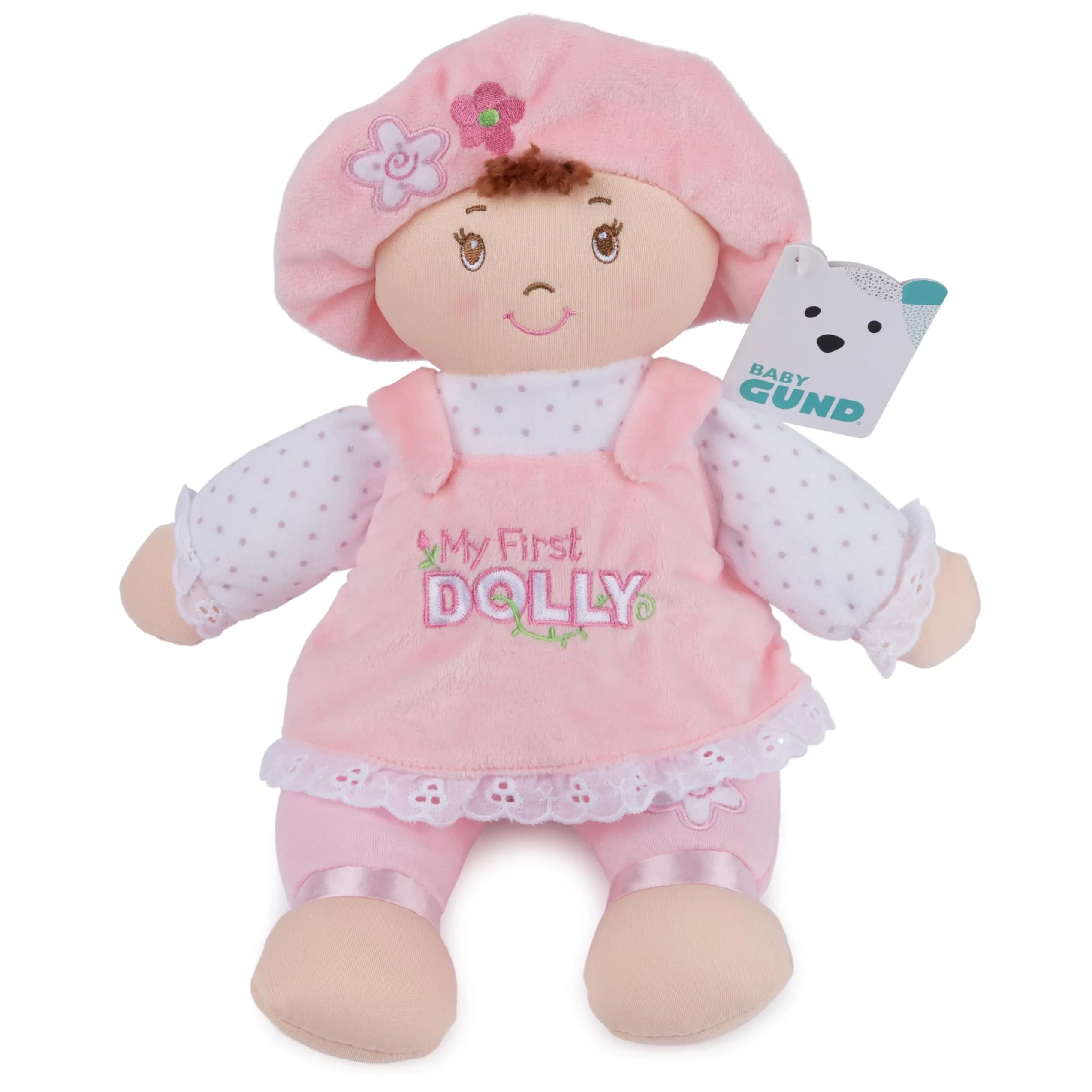Baby GUND My First Dolly Plush Doll 33cm (13 Inch) | Safe Embroidered Face for Ages 0+ - view 7