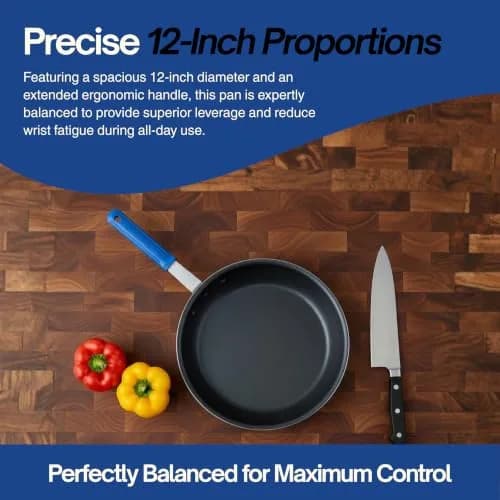 Vollrath 12" Wear-Ever CeramiGuard II Fry Pan with Cool Handle | Nonstick Aluminum Cookware thumbnail 8
