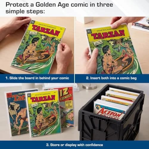 BCW Golden Age Comic Backing Boards 7.5 x 10.5 inches | Acid-Free Archival Support for Comics thumbnail 4