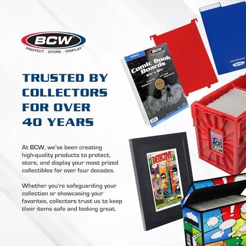BCW Golden Age Comic Backing Boards 7.5 x 10.5 inches | Acid-Free Archival Support for Comics thumbnail 7