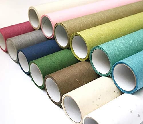 ONAO Shoji Paper Roll Pale Sage Green 28cm (11") x 300cm (118") | Japanese Washi for Screens & Crafts thumbnail 3