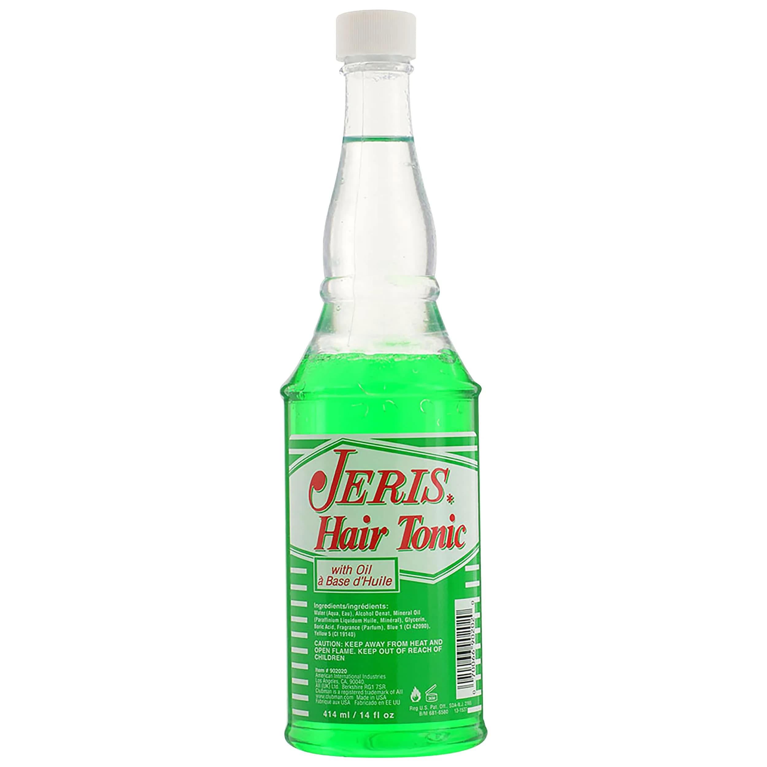Clubman Jeris Hair Tonic with Oil for Men - Classic Grooming Tonic, 415ml (14 fl oz) | Restores Shine, Controls Hair — Classic w/ Oil