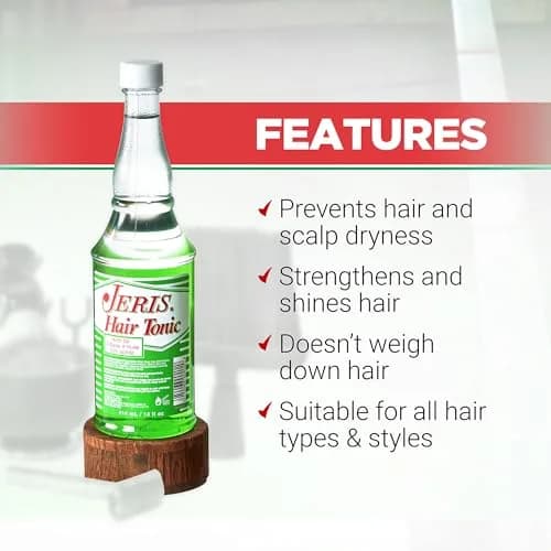 Clubman Jeris Hair Tonic with Oil for Men - Classic Grooming Tonic, 415ml (14 fl oz) | Restores Shine, Controls Hair thumbnail 4