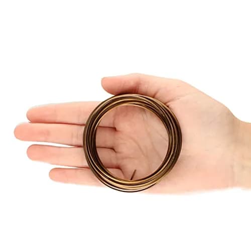 The Beadsmith Half-Round Jewelry Wire – Soft Temper Vintage Bronze, 18 Gauge, 7 Yards | Malleable & Tarnish Resistant thumbnail 5