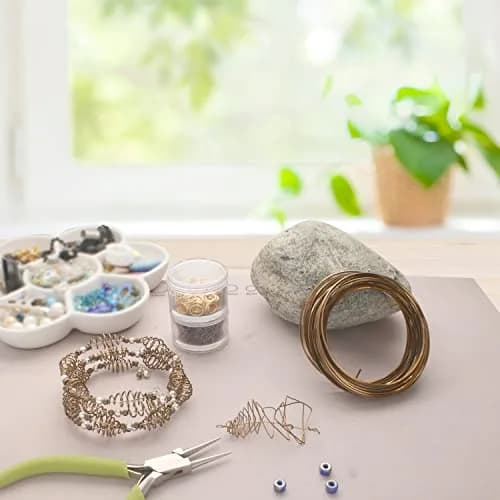 The Beadsmith Half-Round Jewelry Wire – Soft Temper Vintage Bronze, 18 Gauge, 7 Yards | Malleable & Tarnish Resistant thumbnail 2