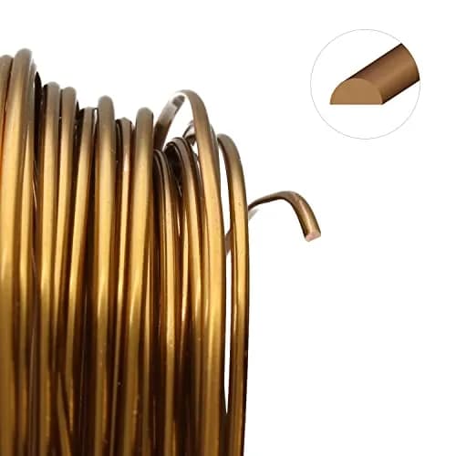 The Beadsmith Half-Round Jewelry Wire – Soft Temper Vintage Bronze, 18 Gauge, 7 Yards | Malleable & Tarnish Resistant thumbnail 3