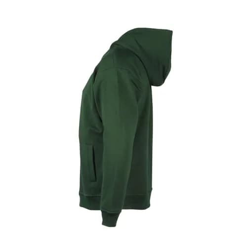 Arborwear Double-Thick Full Zip Hoodie for Men, Forest Green - Small | Heavyweight Cotton for Work & Cold thumbnail 4