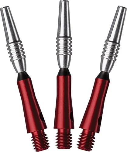Viper Spinster Aluminum Dart Shafts Short Red 3 Pack | Rotating Top for Reduced Deflection thumbnail 1