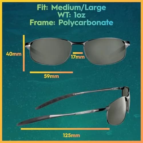 Flying Fisherman San Jose Polarized Sunglasses 59mm (2.32 in) | 100% UV Protection for Outdoor Sports thumbnail 3
