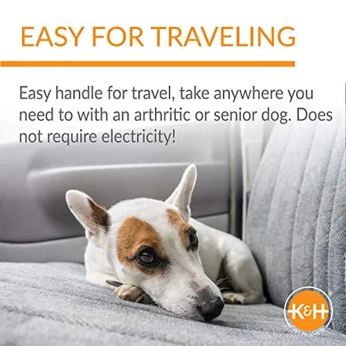 K&H Pet Products Microwavable Pet Bed Warmer Blue 9" x 9" | Safe Indoor/Outdoor Pet Warmth thumbnail 4