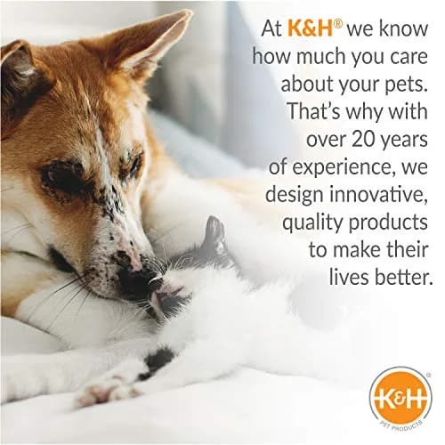 K&H Pet Products Microwavable Pet Bed Warmer Blue 9" x 9" | Safe Indoor/Outdoor Pet Warmth thumbnail 6