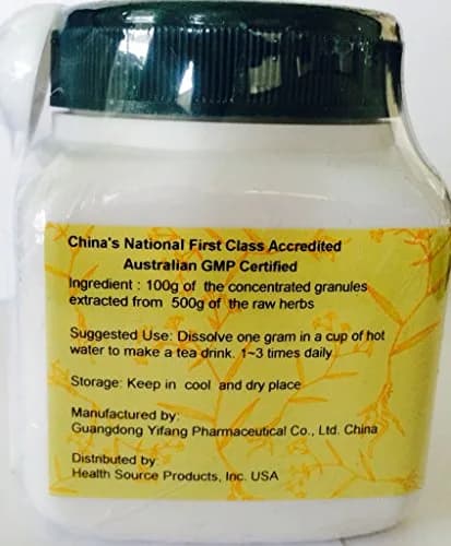 E-Fong Dan Shen Chinese Salvia Root & Rhizome Granules 100g (3.53 oz) | Authentic Herbal Supplement Imported for India thumbnail 1