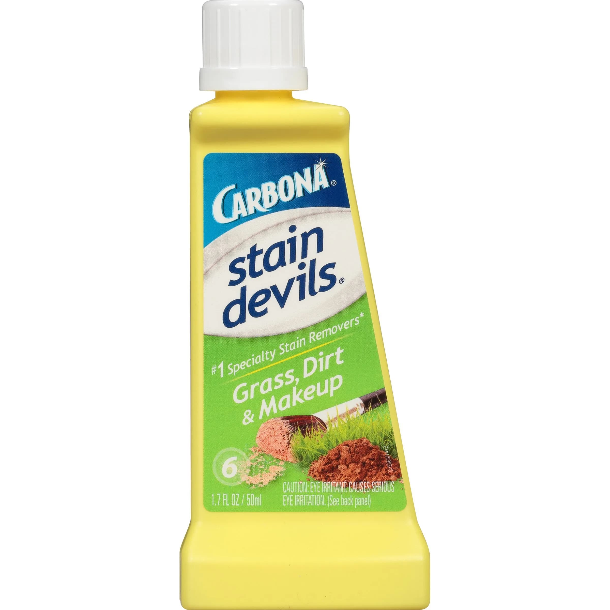 Carbona Stain Devils #6 Makeup, Dirt & Grass 1.7 fl oz (50ml) | Professional Strength Laundry Stain Remover