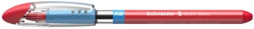 Schneider Slider Basic XB Ballpoint Pen, 1.4 mm, Red Ink, Box of 10 Pens | Smooth Viscoglide Ink Flow thumbnail 7