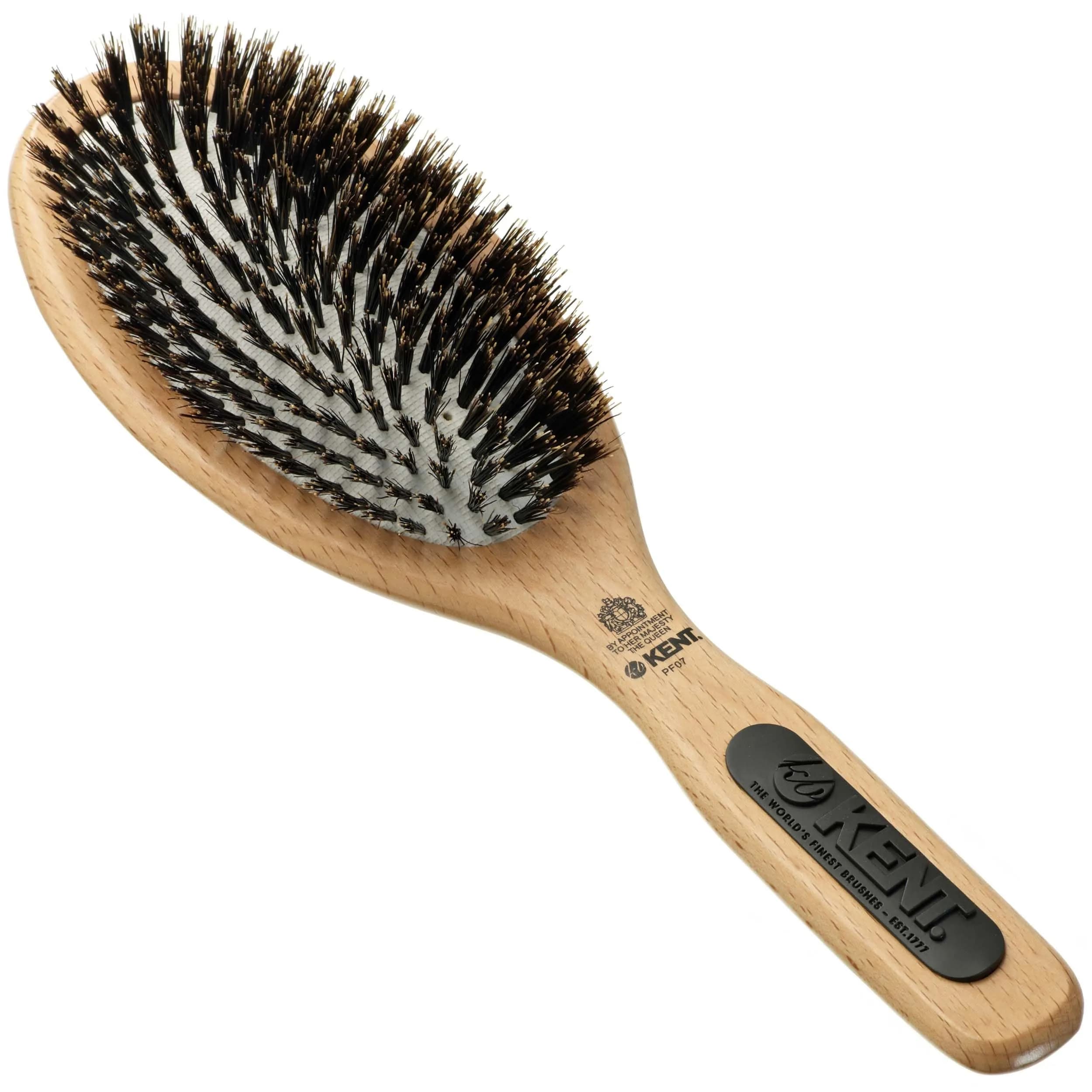 Kent PF07 Boar Bristle & Nylon Mix Cushion Brush 22.86 cm (9 in) | Detangles & Smooths Hair - main product image
