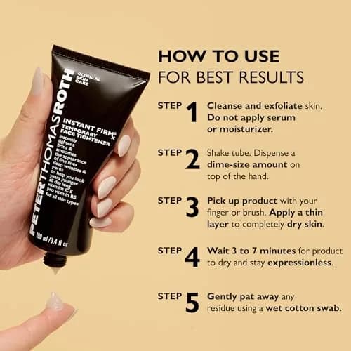 Peter Thomas Roth Instant FIRMx® Temporary Face Tightener Serum 100ml (3.4 fl oz) | Minimizes Wrinkles & Pores Instantly thumbnail 4