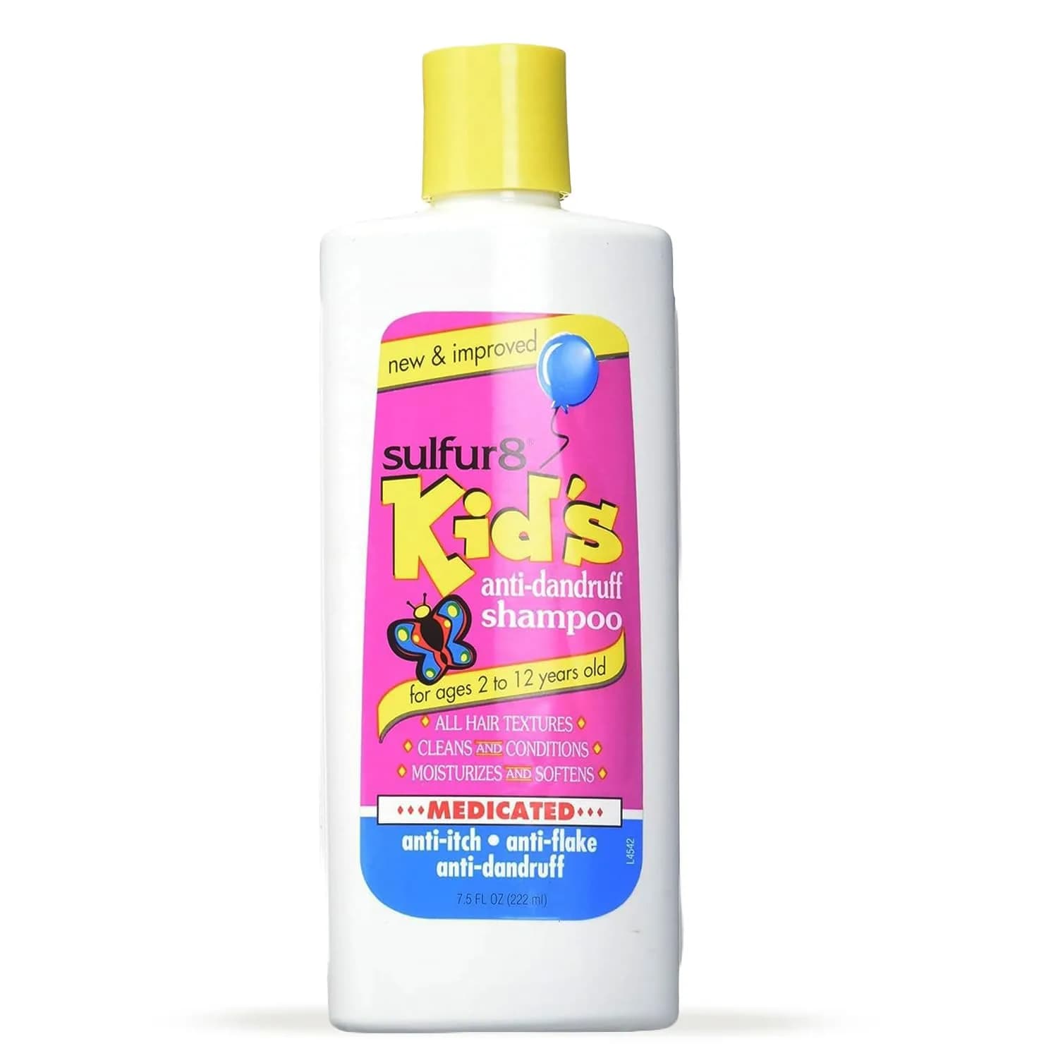 SULFUR8 Kids Anti-Dandruff Shampoo 220ml (7.5 Fl Oz) | Medicated Dandruff Control for Itchy Scalp - main product image