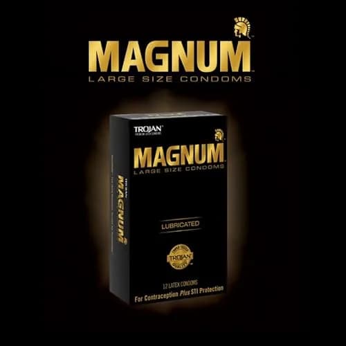 TROJAN Magnum Large Size Lubricated Condoms, 12 Count | Thinner Latex for Natural Feel thumbnail 6