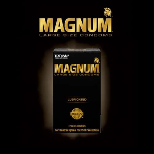TROJAN Magnum Large Size Lubricated Condoms, 12 Count | Thinner Latex for Natural Feel thumbnail 9