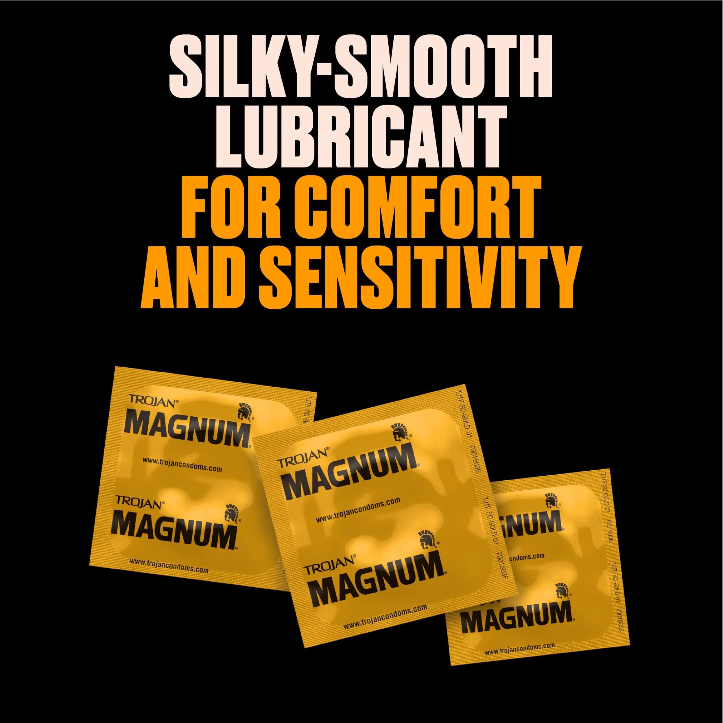 TROJAN Magnum Large Size Lubricated Condoms, 12 Count | Thinner Latex for Natural Feel - view 3