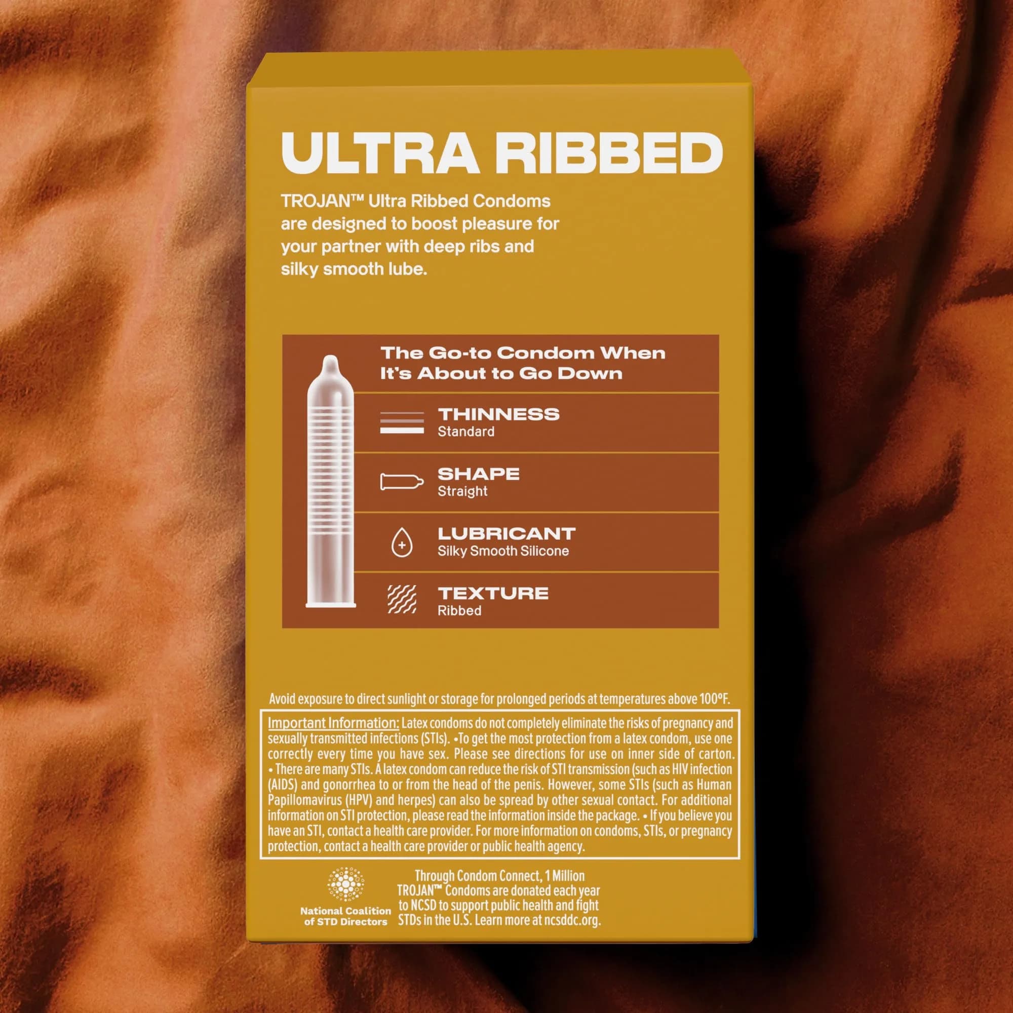 TROJAN Stimulations Ultra Ribbed Lubricated Condoms, 12 Count | Premium Latex for Enhanced Sensation - view 9