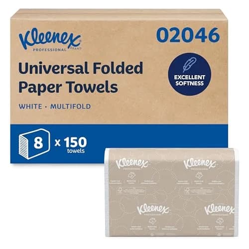 Kleenex Professional Multifold Paper Towels 8 x 150 Sheets | Soft, Absorbent, Eco-Friendly Office Towels thumbnail 1