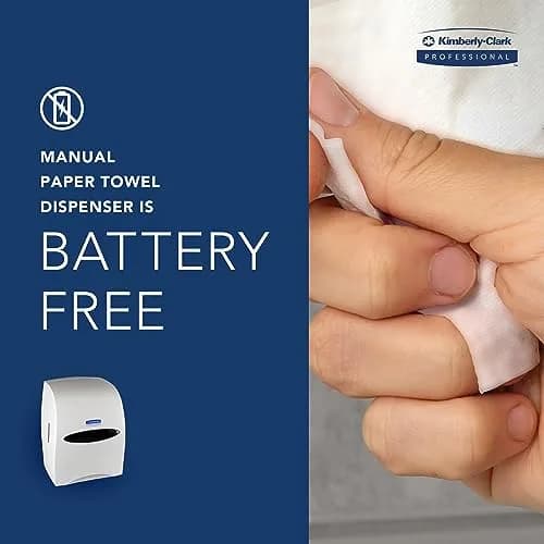 Kimberly-Clark Professional Sanitouch Manual Hard Roll Paper Towel Dispenser 1.5" | Touchless, Microban thumbnail 5