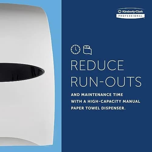 Kimberly-Clark Professional Sanitouch Manual Hard Roll Paper Towel Dispenser 1.5" | Touchless, Microban thumbnail 7