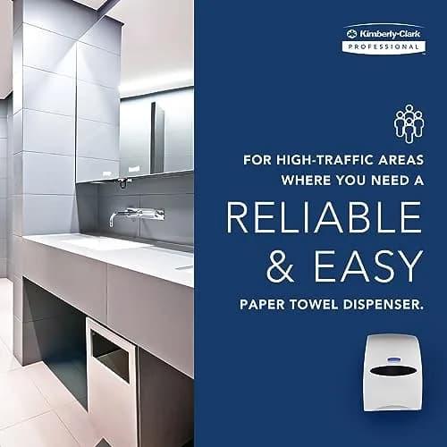 Kimberly-Clark Professional Sanitouch Manual Hard Roll Paper Towel Dispenser 1.5" | Touchless, Microban thumbnail 8