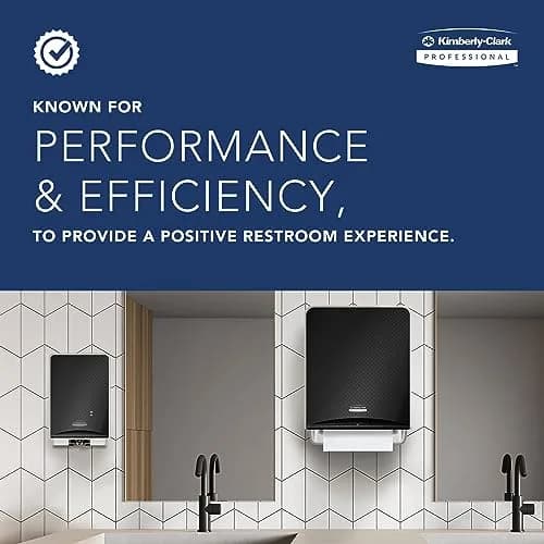 Kimberly-Clark Professional Sanitouch Manual Hard Roll Paper Towel Dispenser 1.5" | Touchless, Microban thumbnail 3