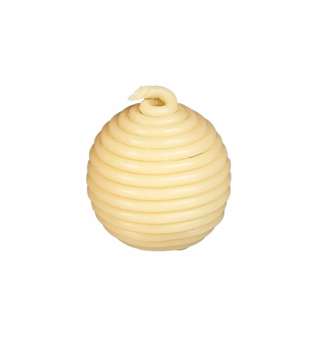 Candle by the Hour 60-Hour Round Candle Refill, Eco-friendly Beeswax with Cotton Wick — Yellow