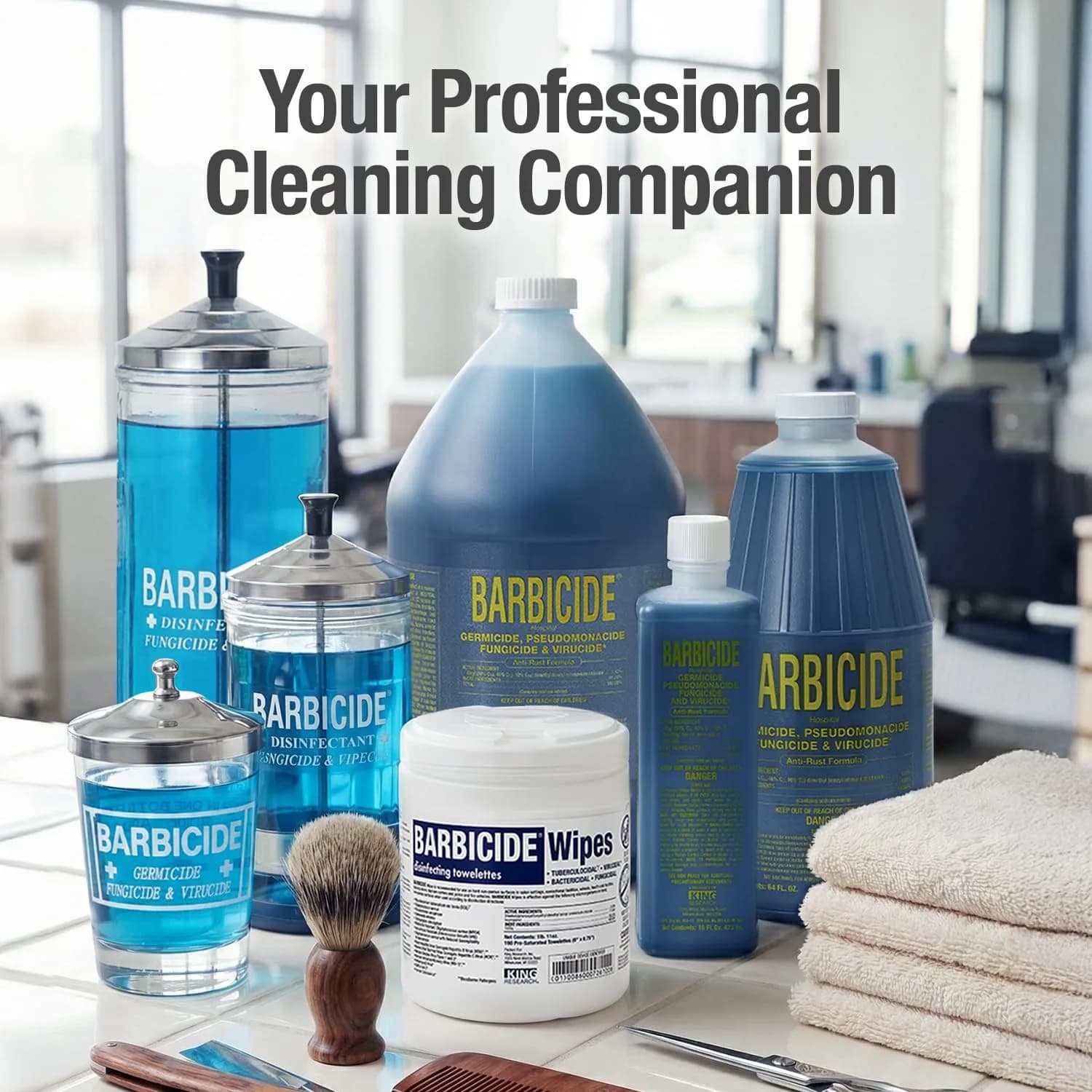 BARBICIDE Disinfectant Concentrate 473ml (16 Fl Oz) | EPA-Registered Hospital-Grade Germicide for Salons & Barbershops | Anti-Rust Solution for Tools - view 7