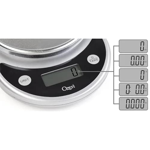 Ozeri Pronto Kitchen and Food Scale with Variable Graduation Technology® 6000g (13.2 lb) | Precision Weighing for Baking and Nutrition thumbnail 2
