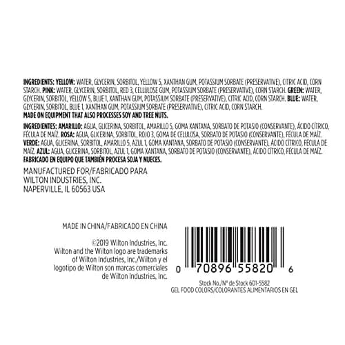 Wilton Gel Food Color Set Pastel 0.3 Fl Oz (1.2 Fl Oz Total) | Vibrant Colors for Baking & Decorating thumbnail 5