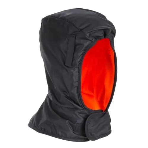 Ergodyne Shoulder Length Hard Hat Liner Black | Water-Resistant, Fleece, One Size US thumbnail 1