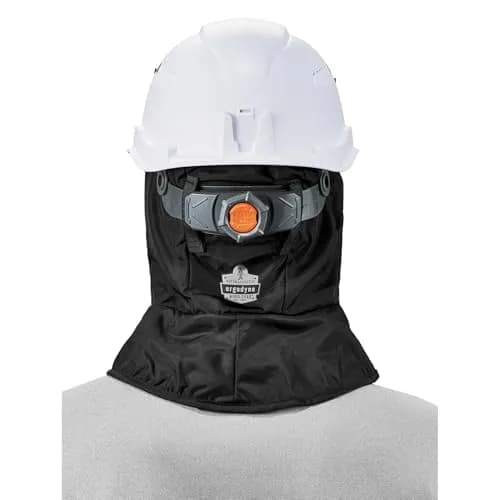 Ergodyne Shoulder Length Hard Hat Liner Black | Water-Resistant, Fleece, One Size US thumbnail 9