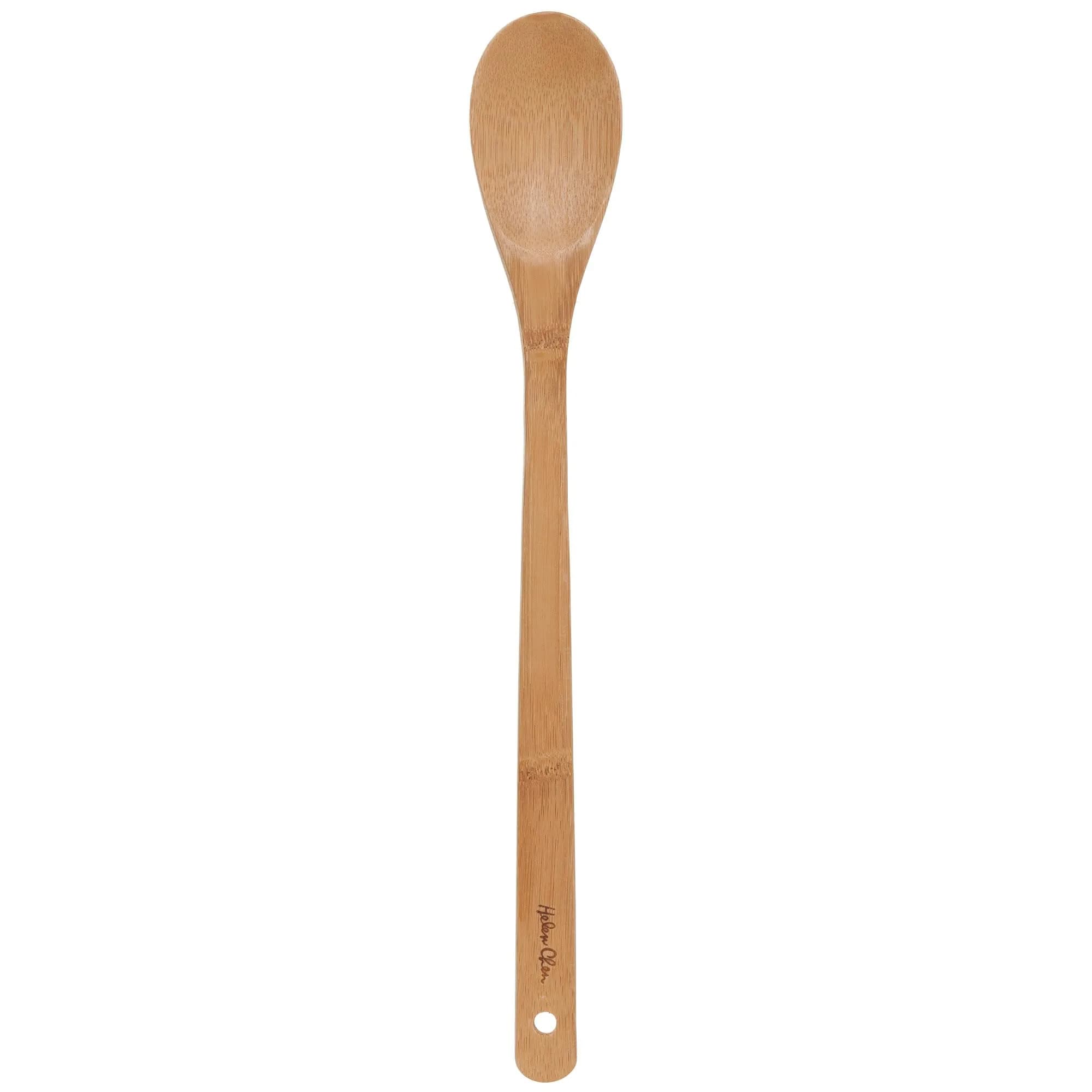 Helen's Asian Kitchen Bamboo Cooking Spoon 15-Inch | Stirring, Mixing, Serving Utensil - main product image