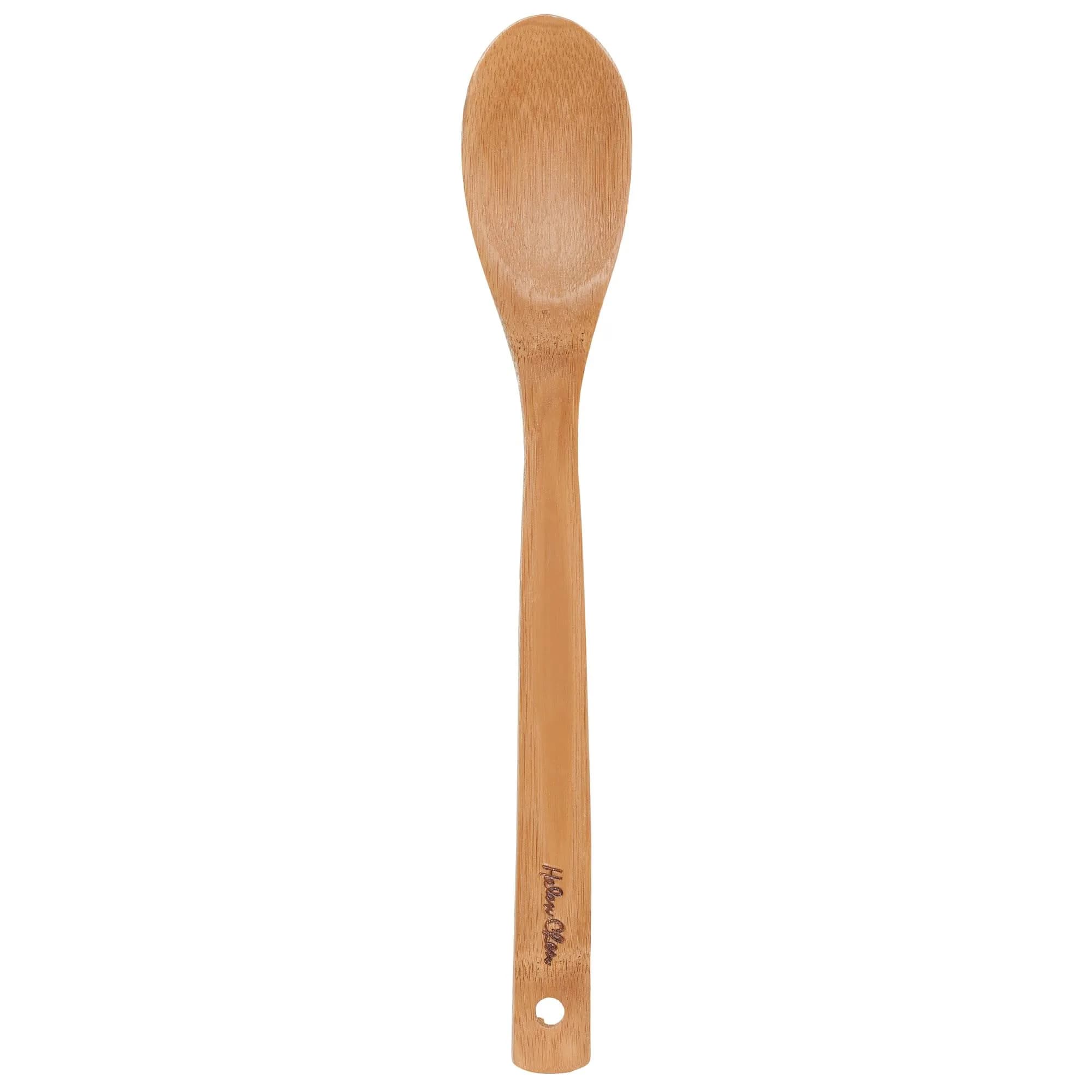 Helen's Asian Kitchen Bamboo Cooking Spoon 30cm (12 Inch) | Stir, Mix, Serve - main product image