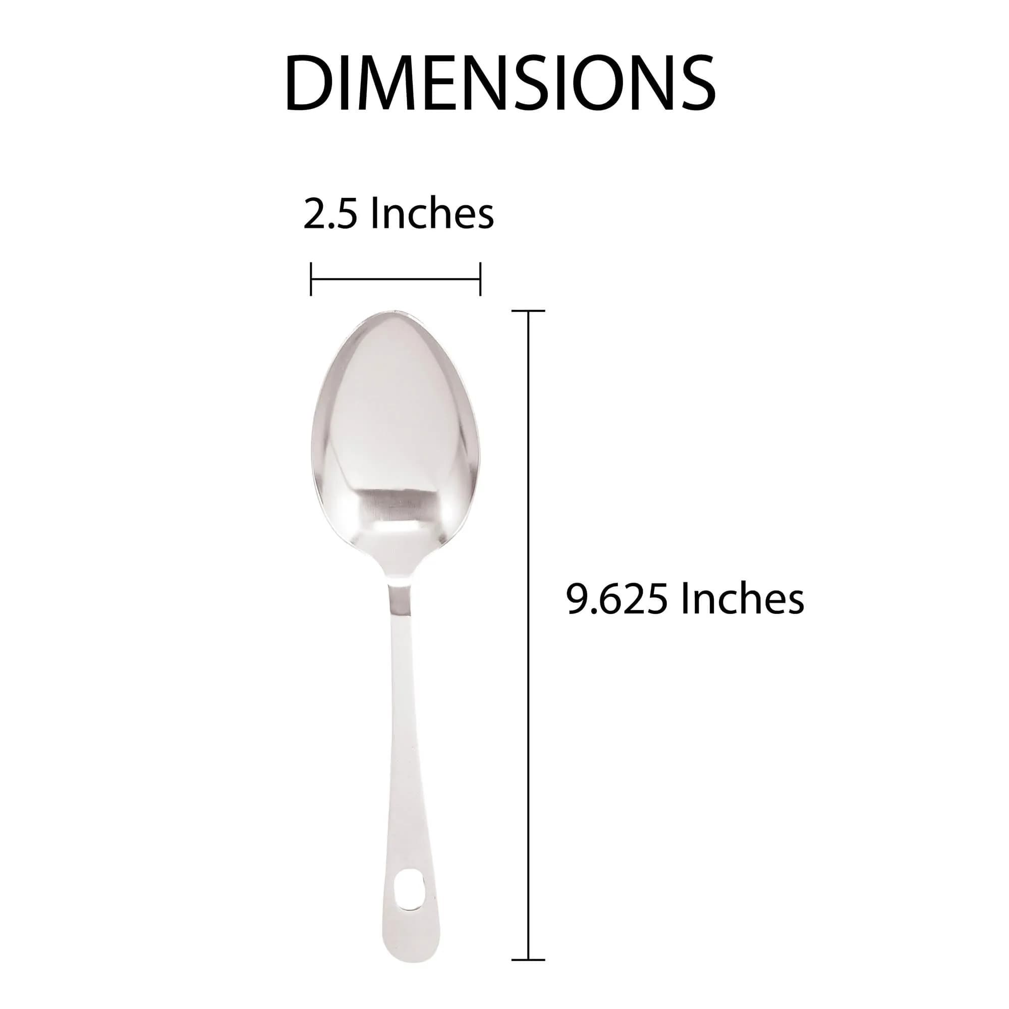 HIC Kitchen Solid Serving Spoon, Japanese Stainless Steel, 24 cm (9.6 inches) | Authentic Import for Indian Kitchens - view 3